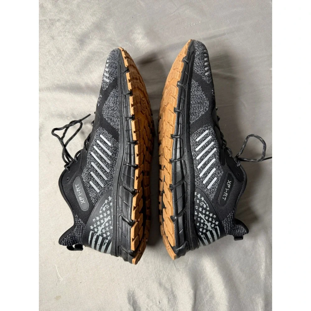 Freedom Industries XP-1 RT Mens Training Shoes Black Grey Gum Sole Size 12